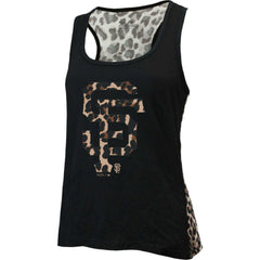 San Francisco Giants Majestic Threads Women's Leopard Tank Top - Black - MLB Lifestyle