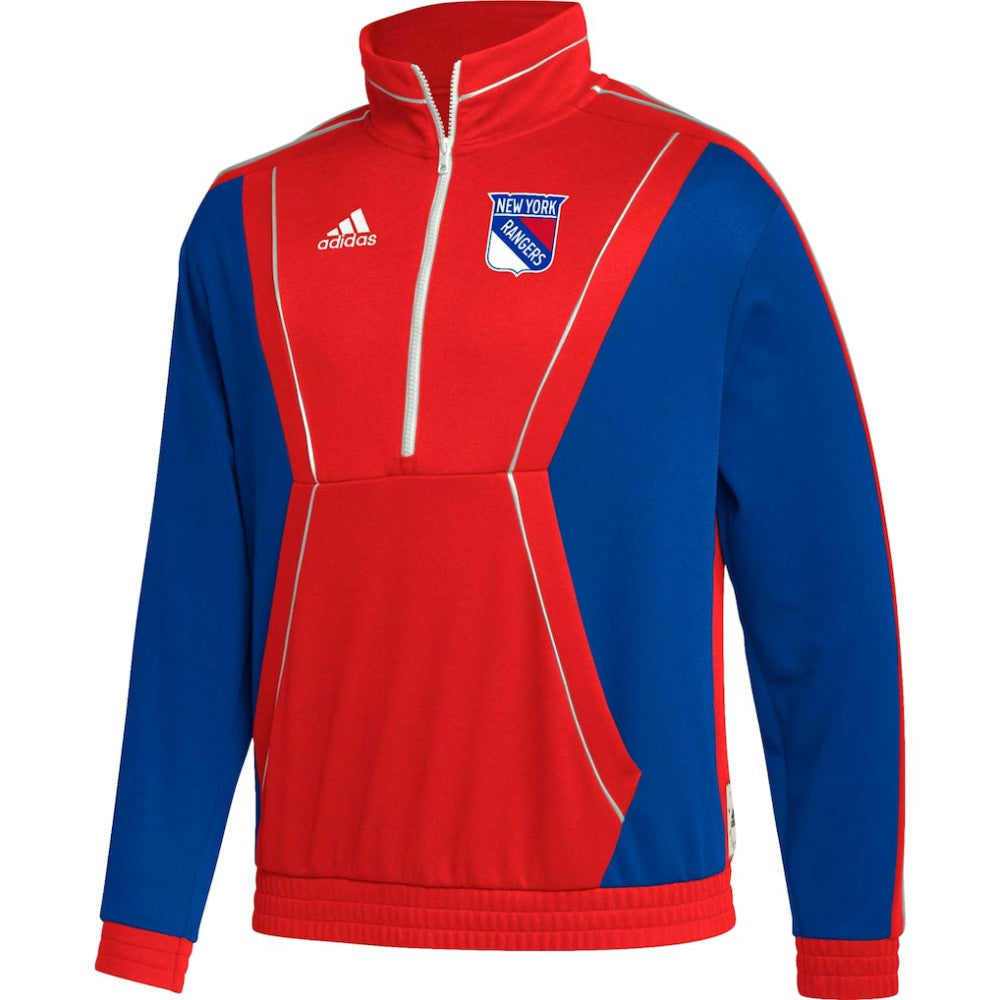 New York Rangers adidas Team Classics Half-Zip Jacket - Red - NHL 4942805