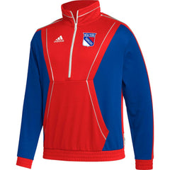 New York Rangers adidas Team Classics Half-Zip Jacket - Red - NHL 4942805