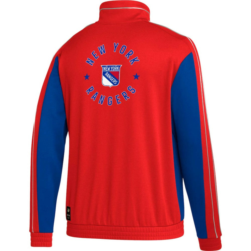 New York Rangers adidas Team Classics Half-Zip Jacket - Red - NHL 4942805