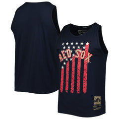 Boston Red Sox Mitchell & Ness Cooperstown Collection Stars and Stripes Tank Top - Navy - Mitchell & Ness on Sale