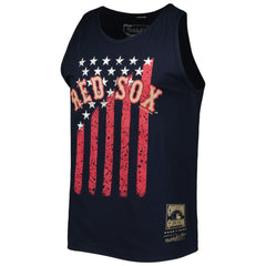 Boston Red Sox Mitchell & Ness Cooperstown Collection Stars and Stripes Tank Top - Navy - Mitchell & Ness on Sale