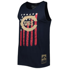 Chicago Cubs Mitchell & Ness Cooperstown Collection Stars and Stripes Tank Top - Navy - Mitchell & Ness Discount