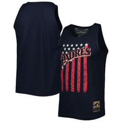 San Diego Padres Mitchell & Ness Cooperstown Collection Stars and Stripes Tank Top - Navy - Mitchell & Ness Lifestyle