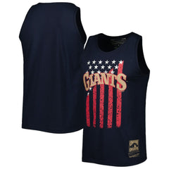 San Francisco Giants Mitchell & Ness Cooperstown Collection Stars and Stripes Tank Top - Navy - Mitchell & Ness Discount