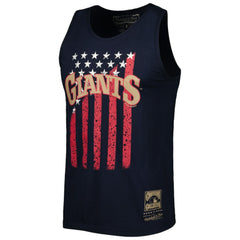 San Francisco Giants Mitchell & Ness Cooperstown Collection Stars and Stripes Tank Top - Navy - Mitchell & Ness Discount