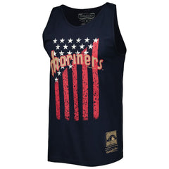Seattle Mariners Mitchell & Ness Cooperstown Collection Stars and Stripes Tank Top - Navy - Mitchell & Ness Sale