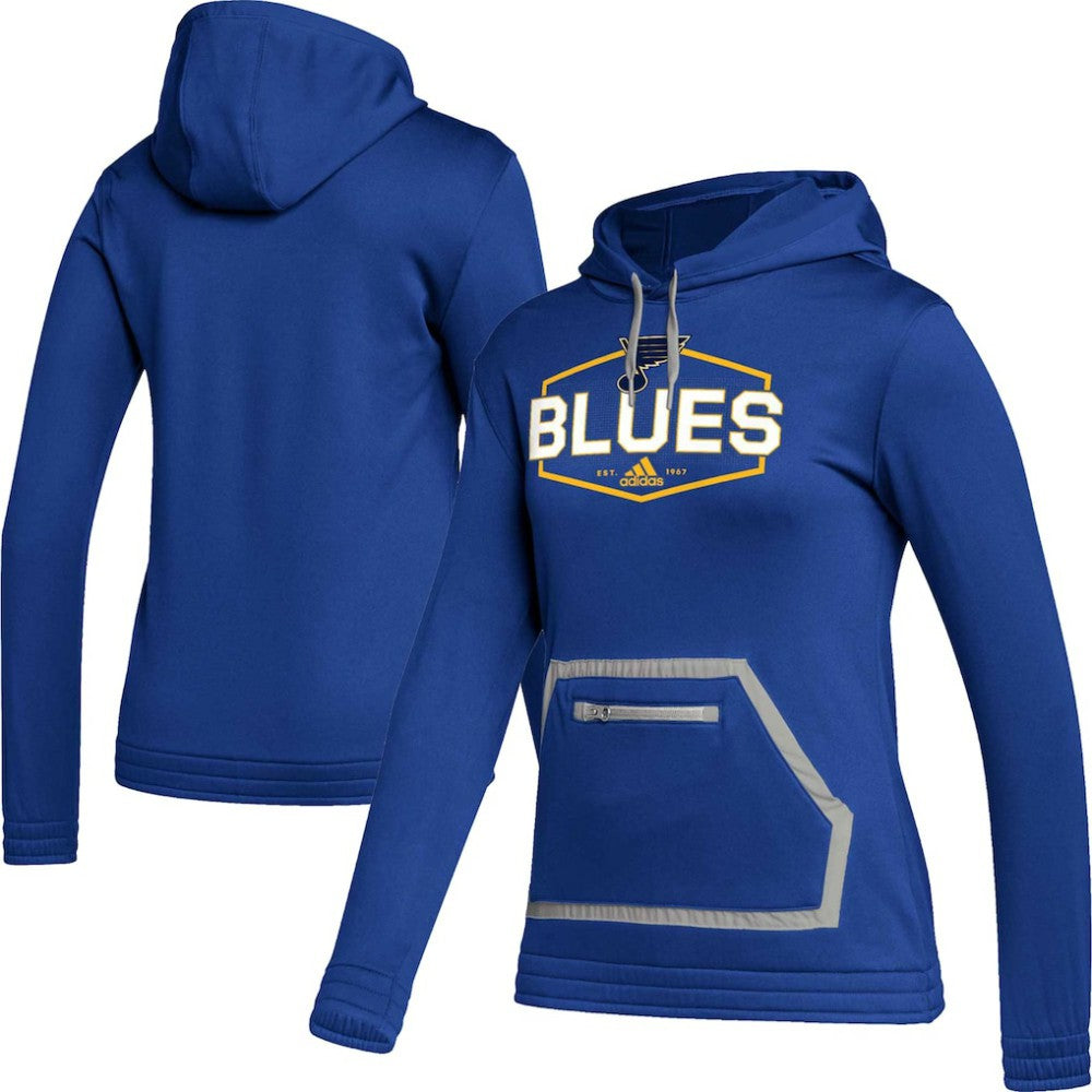 St. Louis Blues adidas Women's Team Pullover Hoodie - Blue - NHL 4943418