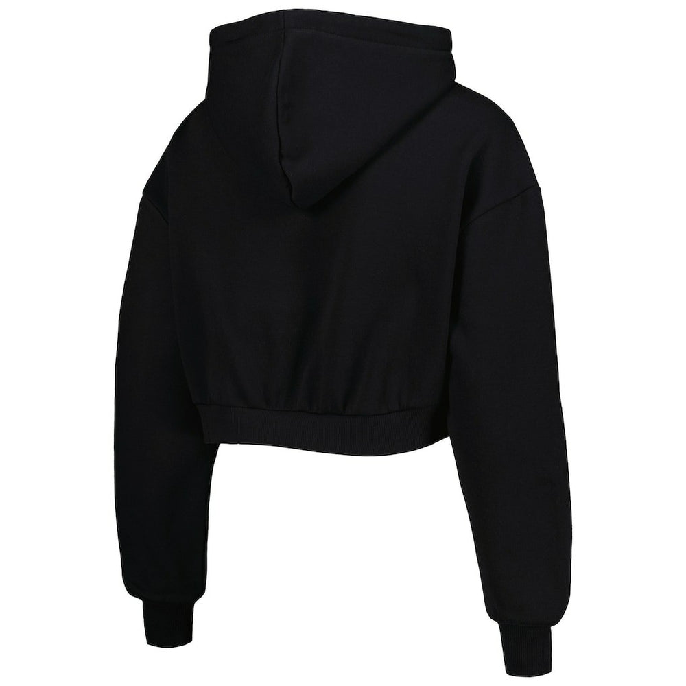 Arizona Cardinals The Wild Collective Women's Cropped Pullover Hoodie Black