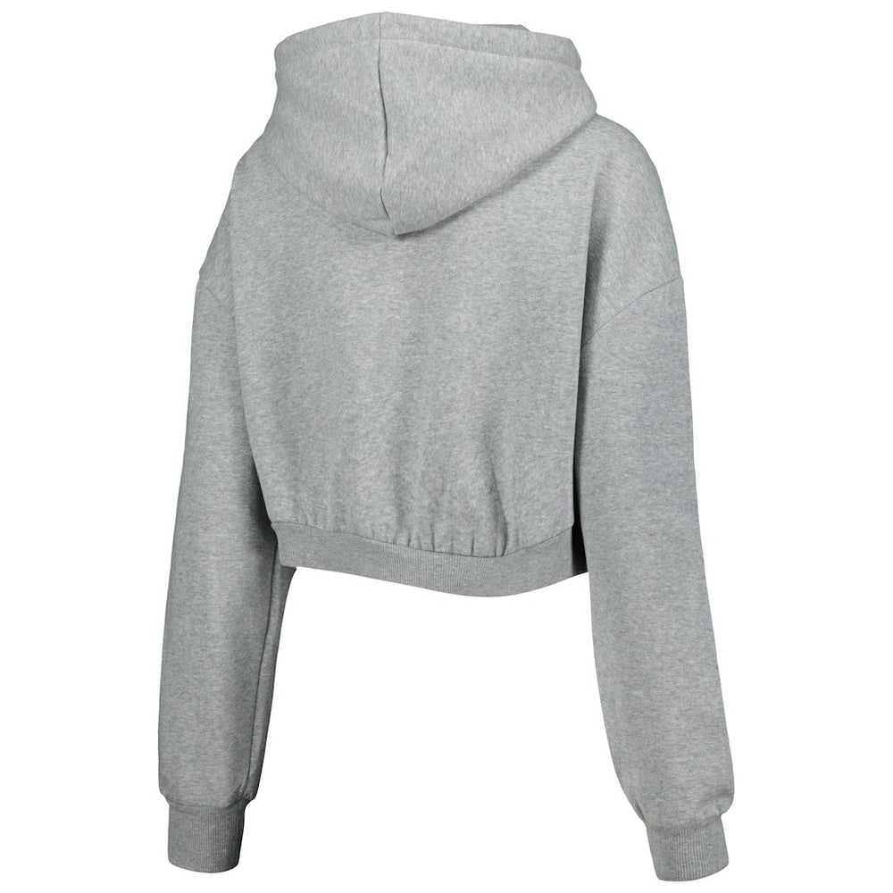 Indianapolis Colts The Wild Collective Women's Cropped Pullover Hoodie Gray