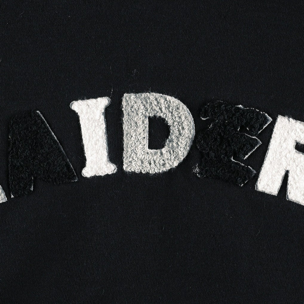 Las Vegas Raiders The Wild Collective Women's Cropped Pullover Hoodie Black