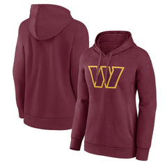 Fanatics Washington Commanders Women's Team Primary Logo Pullover Hoodie Burgundy