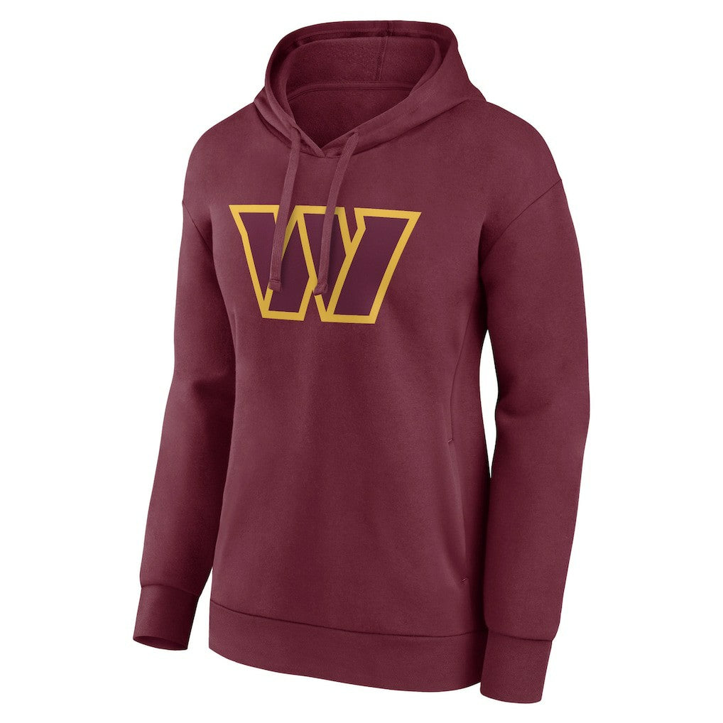 Fanatics Washington Commanders Women's Team Primary Logo Pullover Hoodie Burgundy