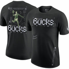 Milwaukee Bucks Courtside Air Traffic Control Max90 T-Shirt Black | Nike discount