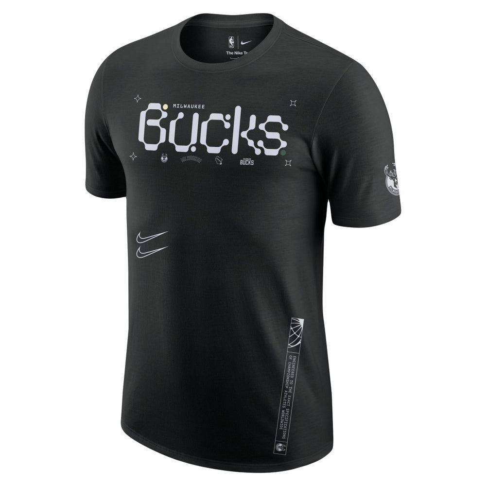 Milwaukee Bucks Courtside Air Traffic Control Max90 T-Shirt Black | Nike discount