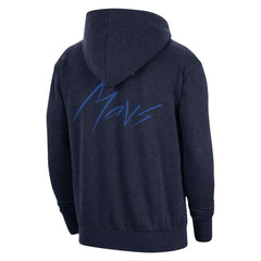 Dallas Mavericks Courtside Versus Flight Pullover Hoodie for sale Heather Navy | Nike outlet