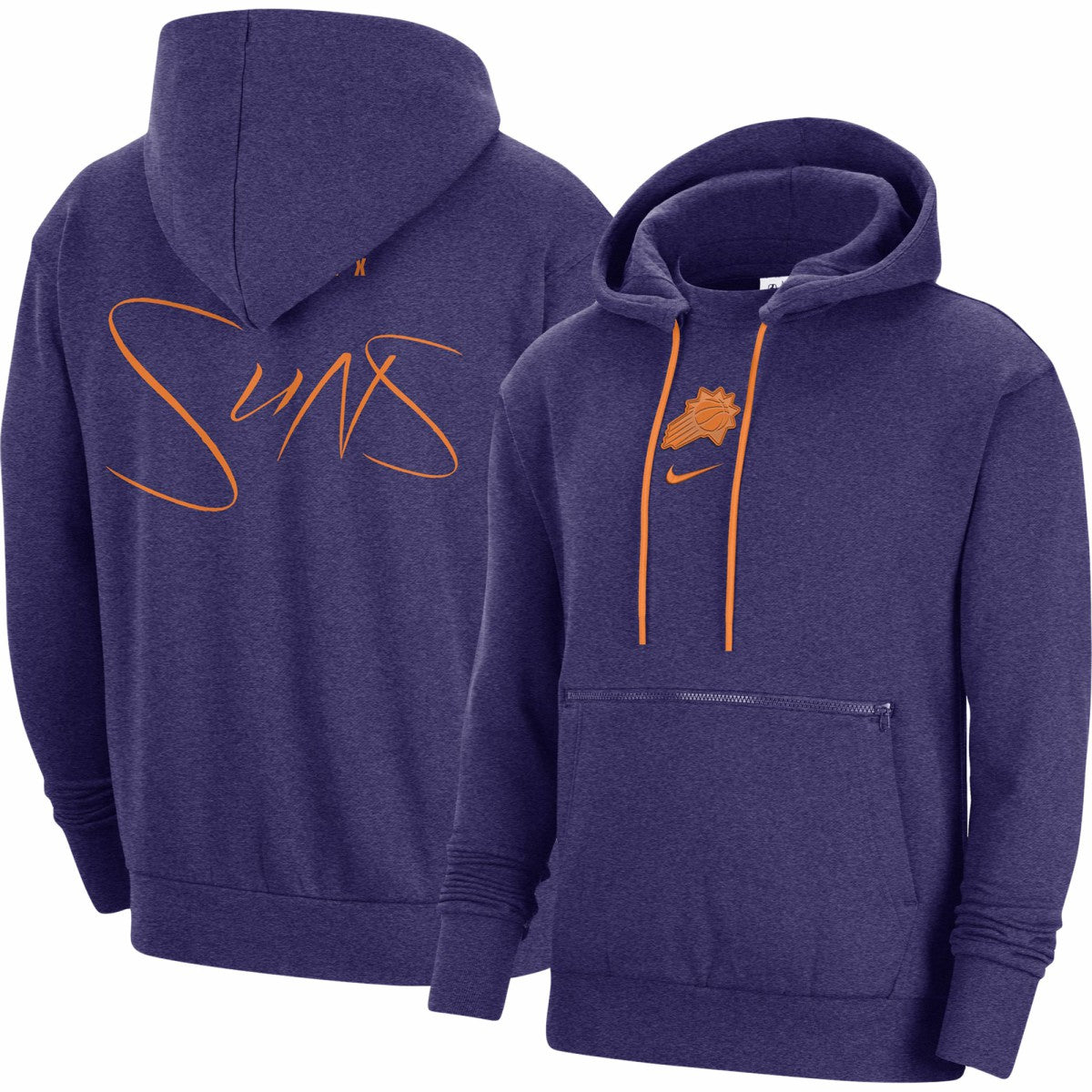 Phoenix Suns Courtside Versus Flight Pullover Hoodie Heather Purple | Nike US