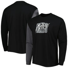 Brooklyn Nets Courtside Versus Flight MAX90 Long Sleeve T-Shirt Black | Nike Near Me