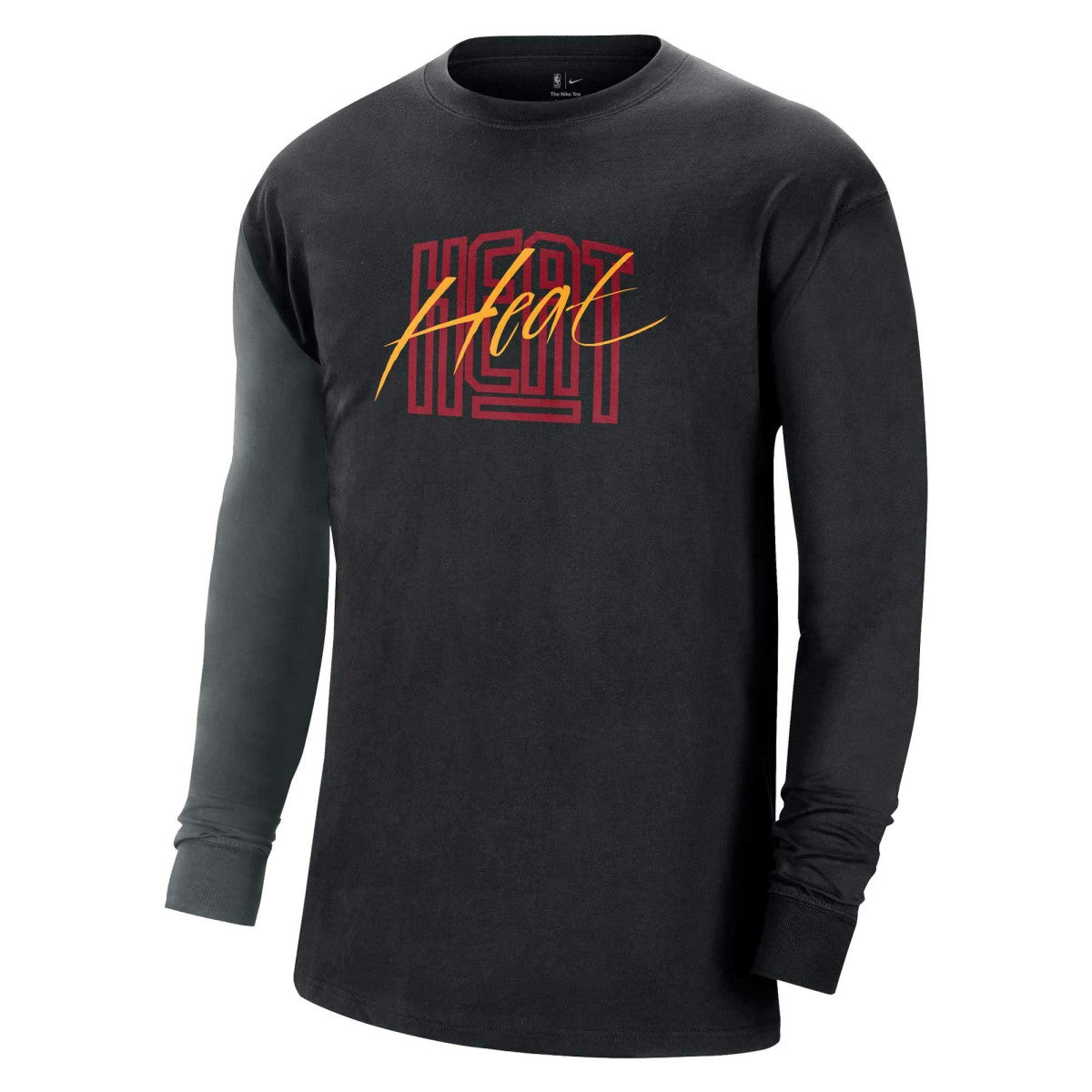 Miami Heat Courtside Versus Flight MAX90 Long Sleeve T-Shirt Black | Nike US