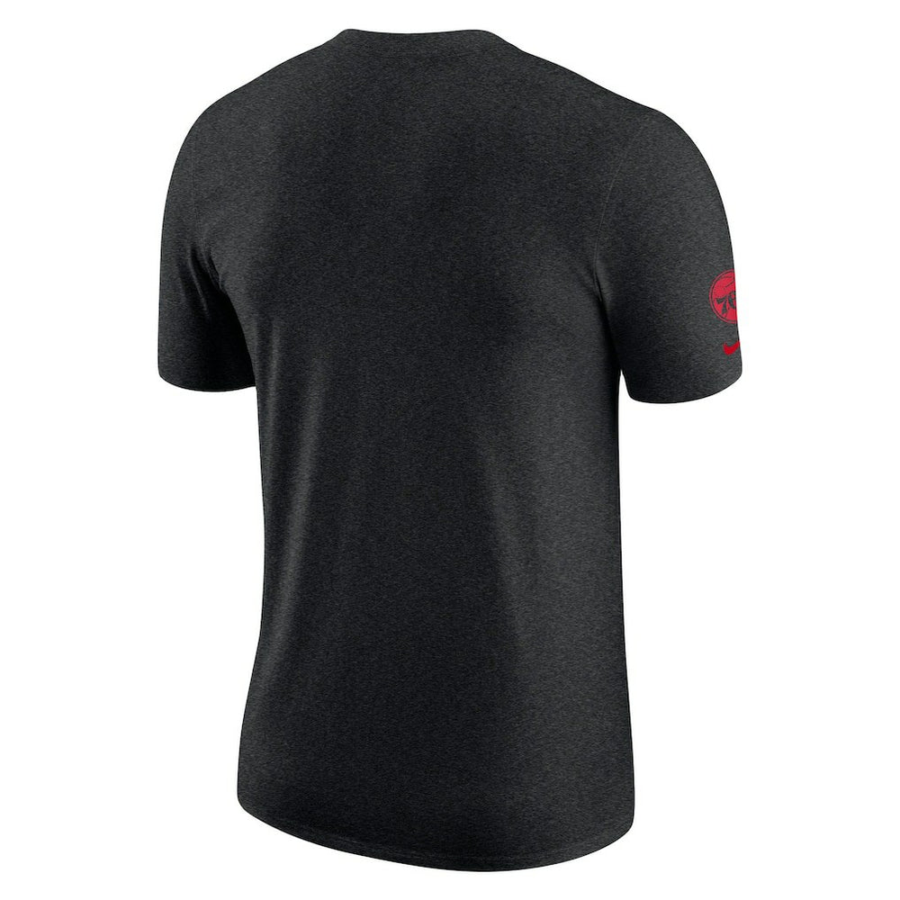 Philadelphia 76ers Courtside Versus Flight Max90 T-Shirt Heather Black | Nike Near Me