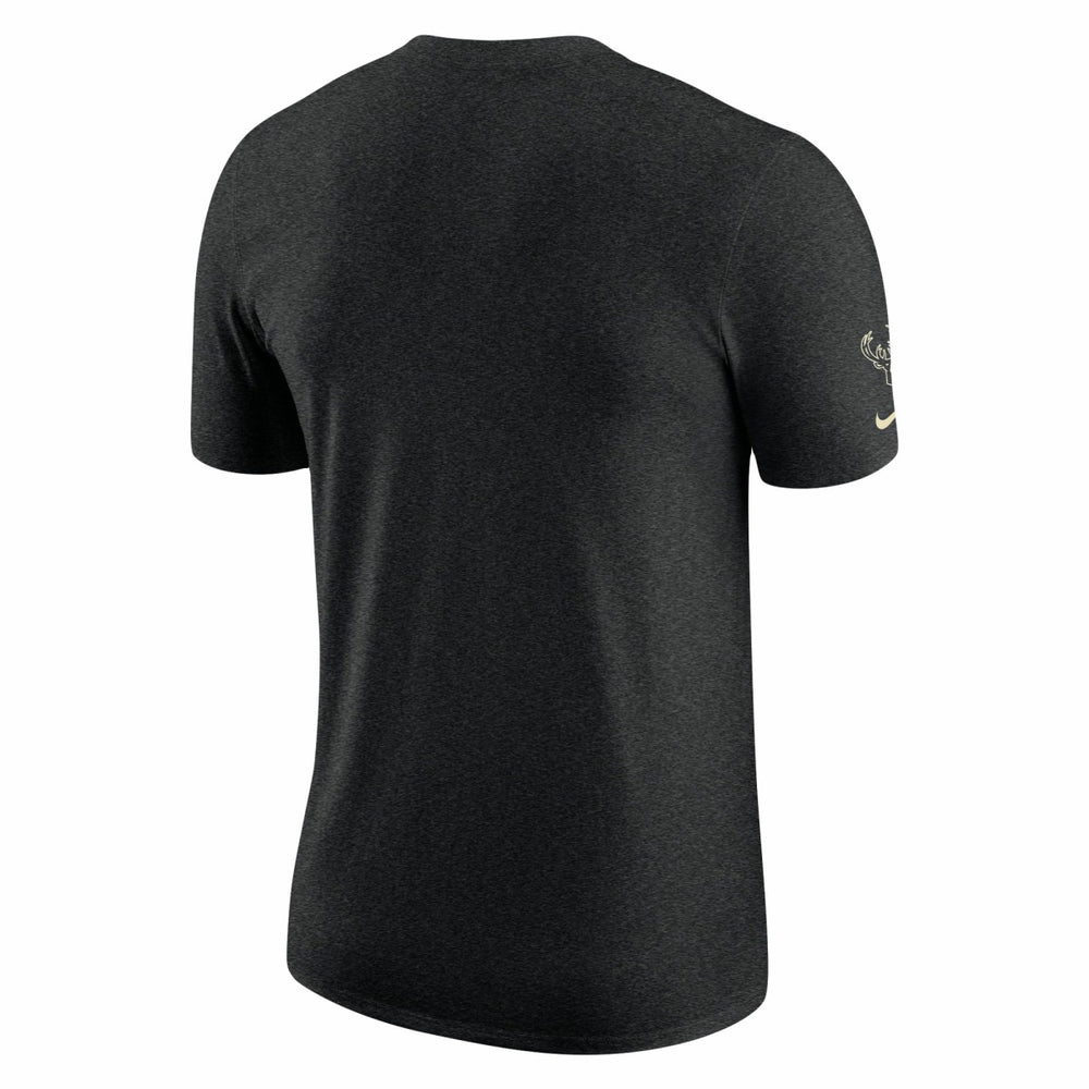 Milwaukee Bucks Courtside Versus Flight Max90 T-Shirt Heather Black | Nike outlet