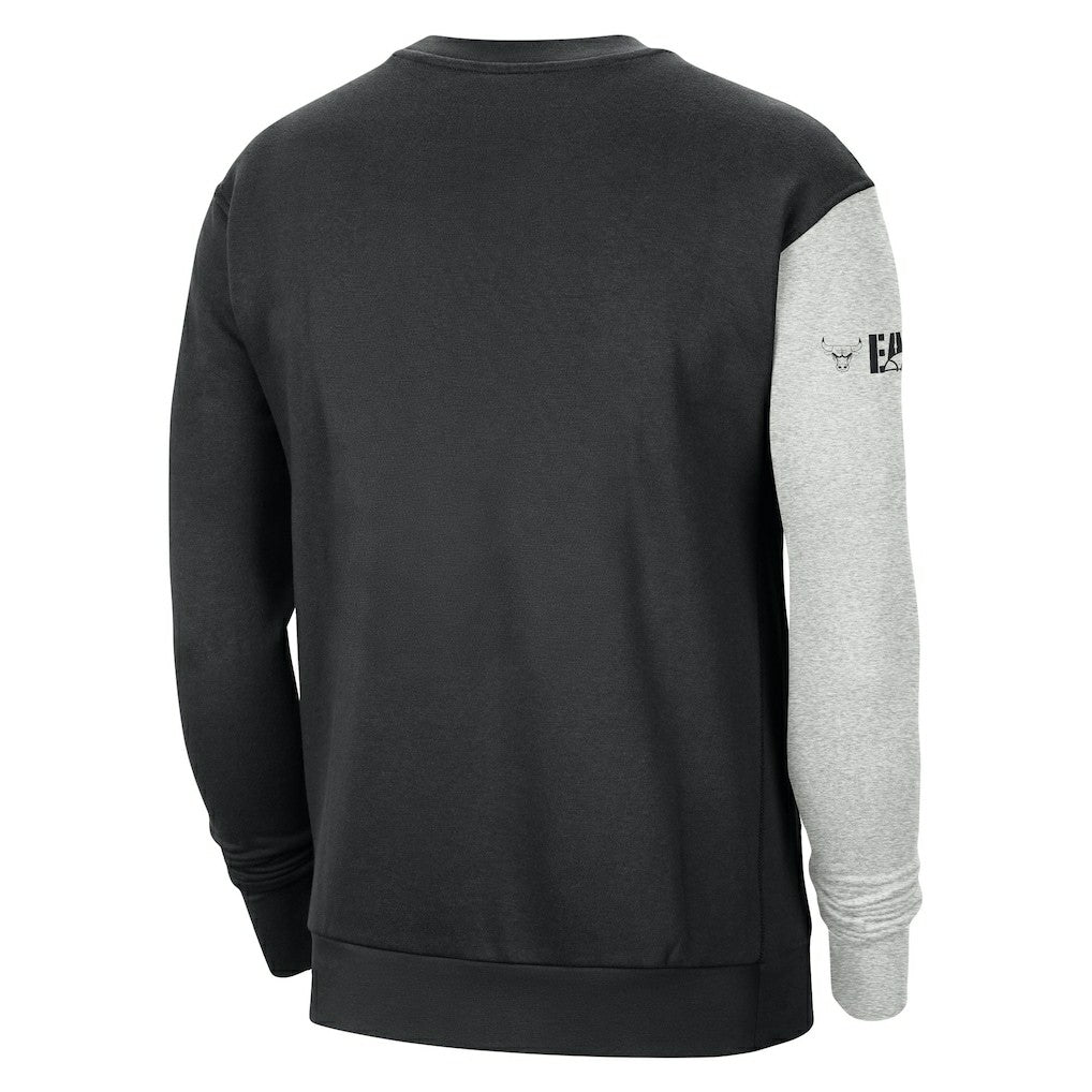Chicago Bulls Courtside Versus Force & Flight Pullover Sweatshirt for sale Black/Heather Gray | Nike discount