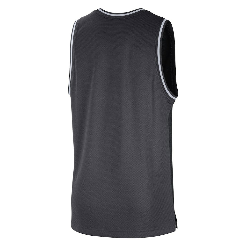 Brooklyn Nets Courtside Versus Force Split DNA Performance Mesh Tank Top Black/Anthracite | Nike for sale