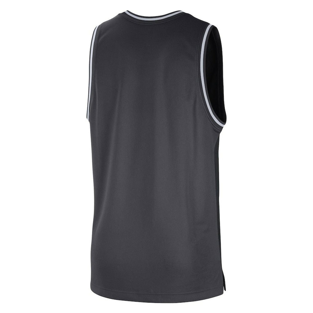 Brooklyn Nets Courtside Versus Force Split DNA Performance Mesh Tank Top Black/Anthracite | Nike for sale