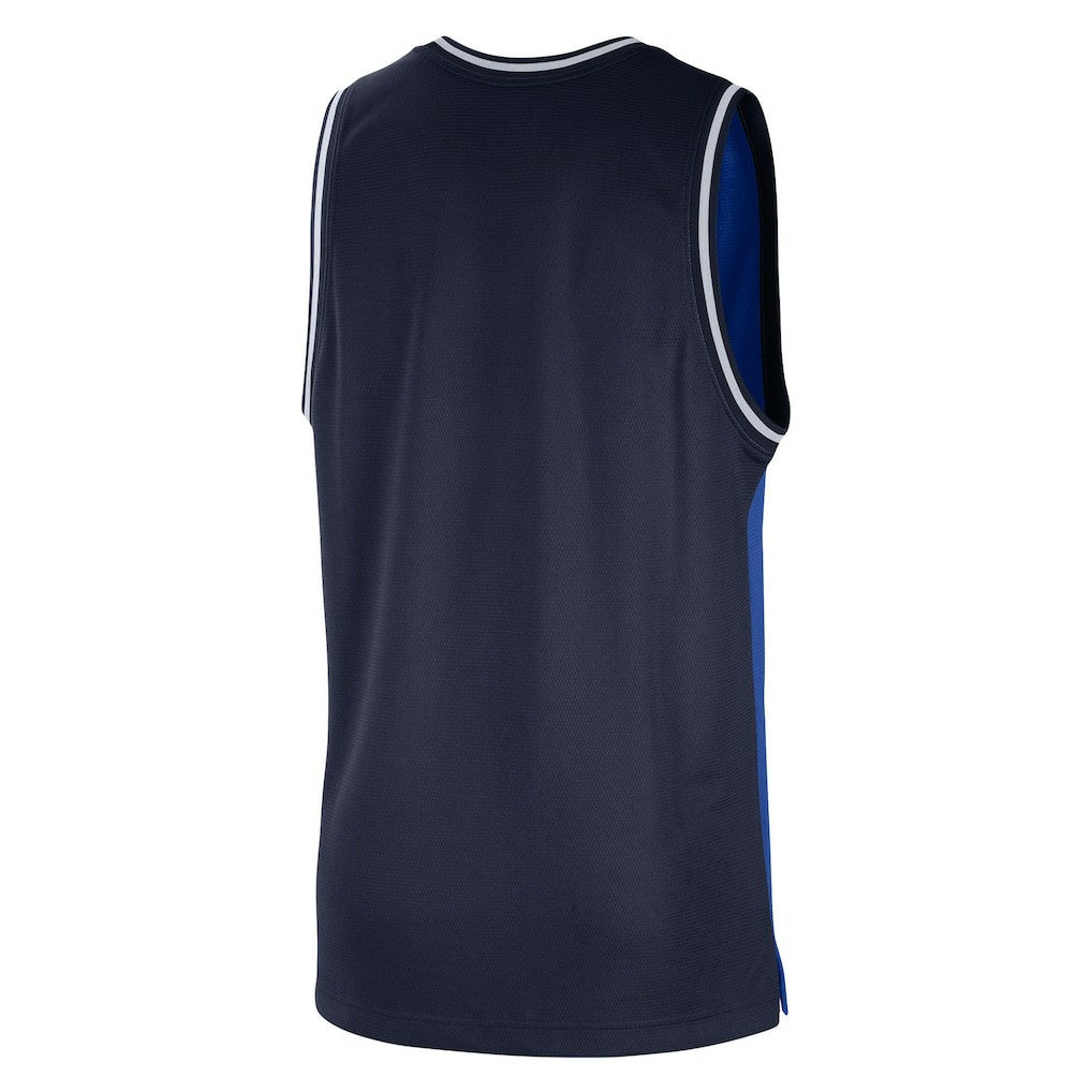 Dallas Mavericks Courtside Versus Force Split DNA Performance Mesh Tank Top for sale Blue/Navy | Nike discount