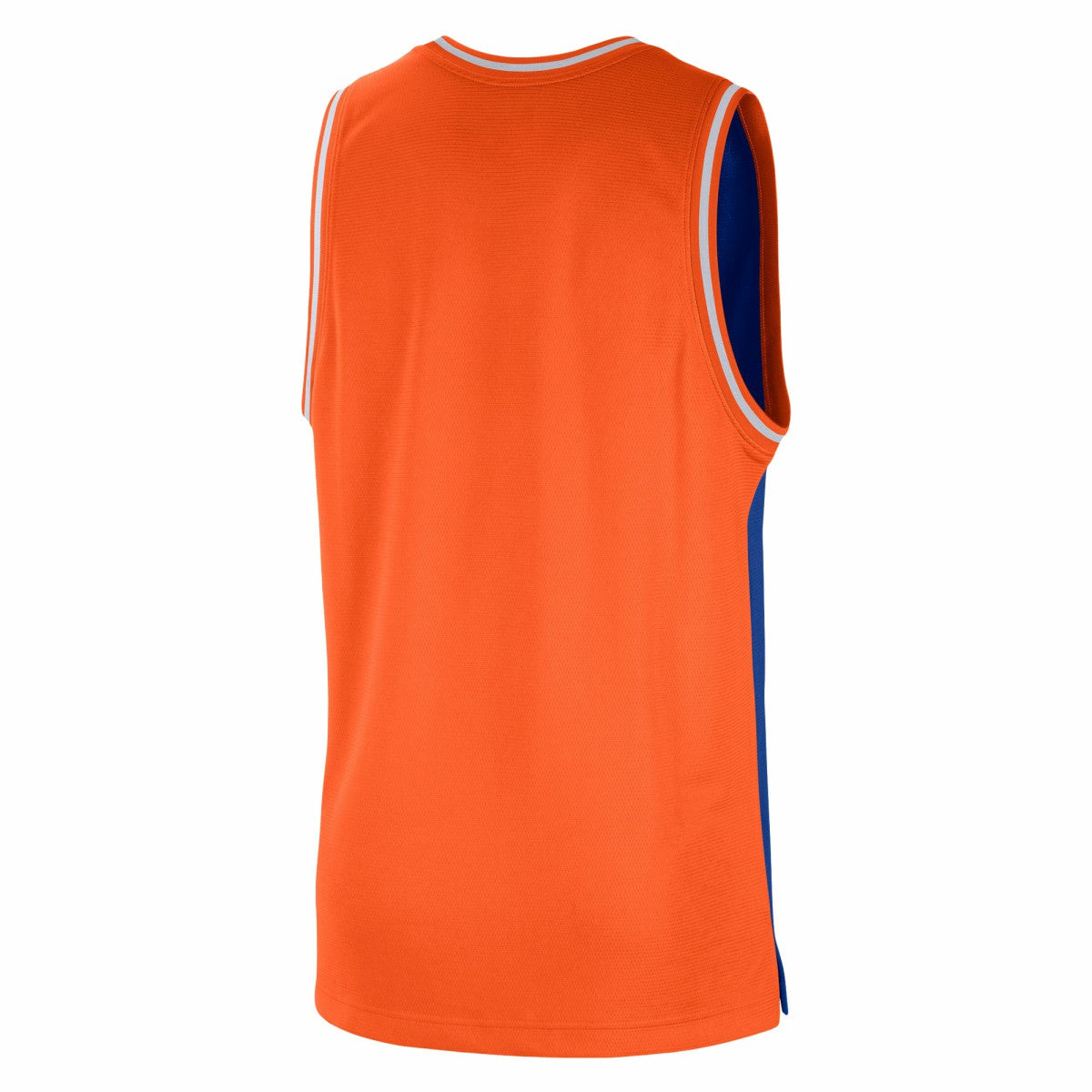 New York Knicks Courtside Versus Force Split DNA Performance Mesh Tank Top Blue/Orange | Nike US