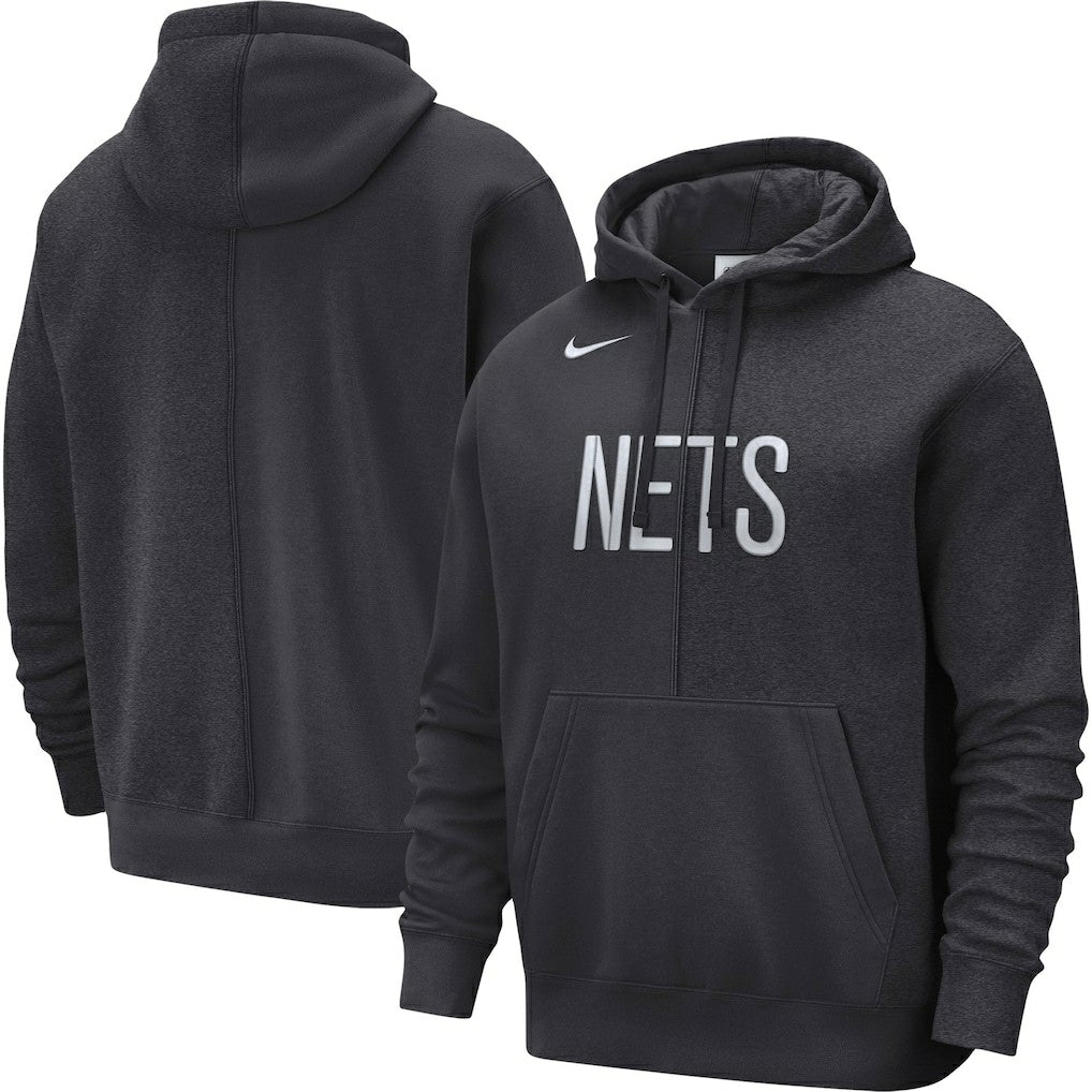 Brooklyn Nets Courtside Versus Stitch Split Pullover Hoodie Anthracite | Nike discount