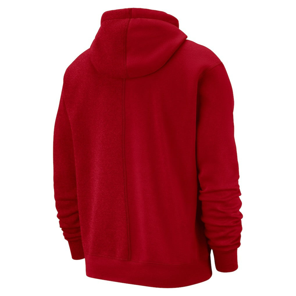 Philadelphia 76ers Courtside Versus Stitch Split Pullover Hoodie Red | Nike discount