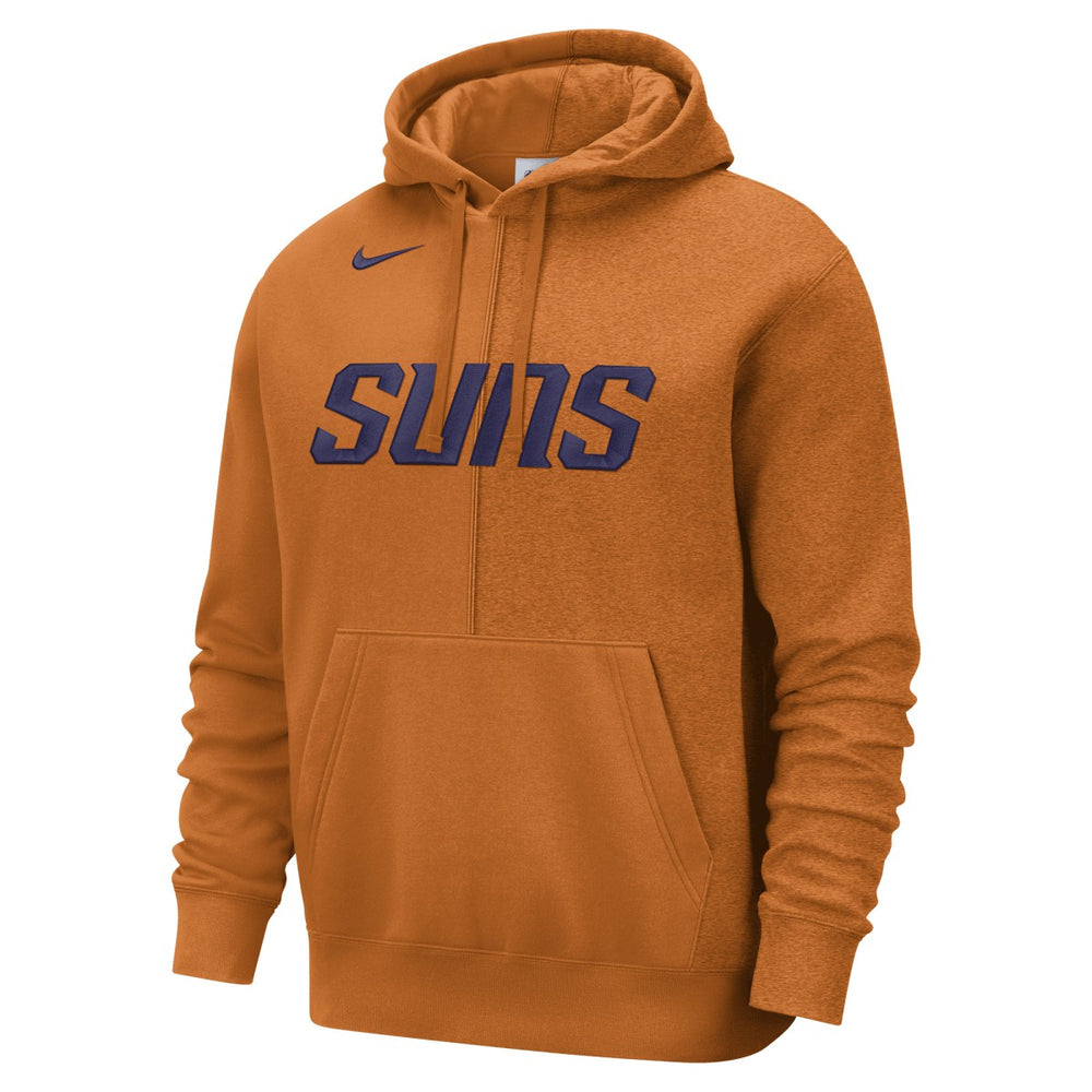 Phoenix Suns Courtside Versus Stitch Split Pullover Hoodie Orange | Nike for sale
