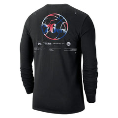 Philadelphia 76ers Essential Air Traffic Control Long Sleeve T-Shirt Black | Nike outlet