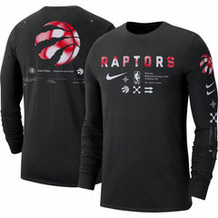 Toronto Raptors Essential Air Traffic Control Long Sleeve T-Shirt Black | Nike Lifestyle