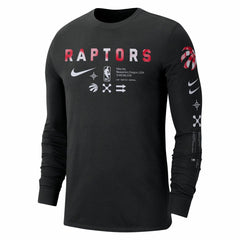 Toronto Raptors Essential Air Traffic Control Long Sleeve T-Shirt Black | Nike Lifestyle
