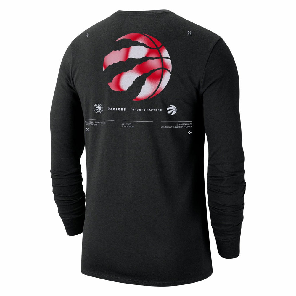 Toronto Raptors Essential Air Traffic Control Long Sleeve T-Shirt Black | Nike Lifestyle