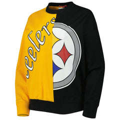 Mitchell & Ness Pittsburgh Steelers Women's Big Face Pullover Sweatshirt Black/Gold