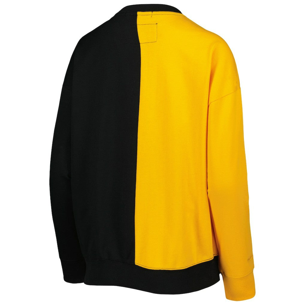 Mitchell & Ness Pittsburgh Steelers Women's Big Face Pullover Sweatshirt Black/Gold