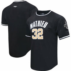 Tyrann Mathieu New Orleans Saints Pro Standard Mesh Player Name & Number Top Black