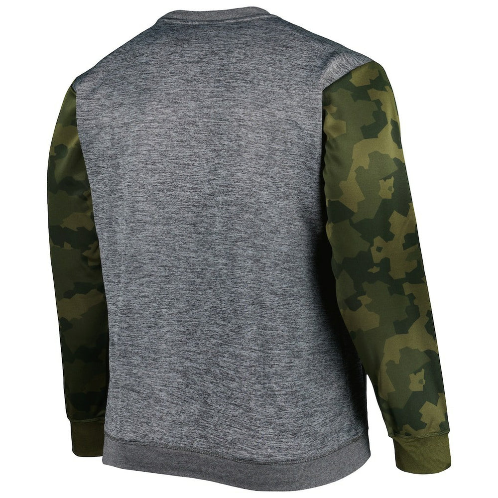 Philadelphia 76ers Big & Tall Camo Stitched Sweatshirt Heather Charcoal | Fanatics outlet