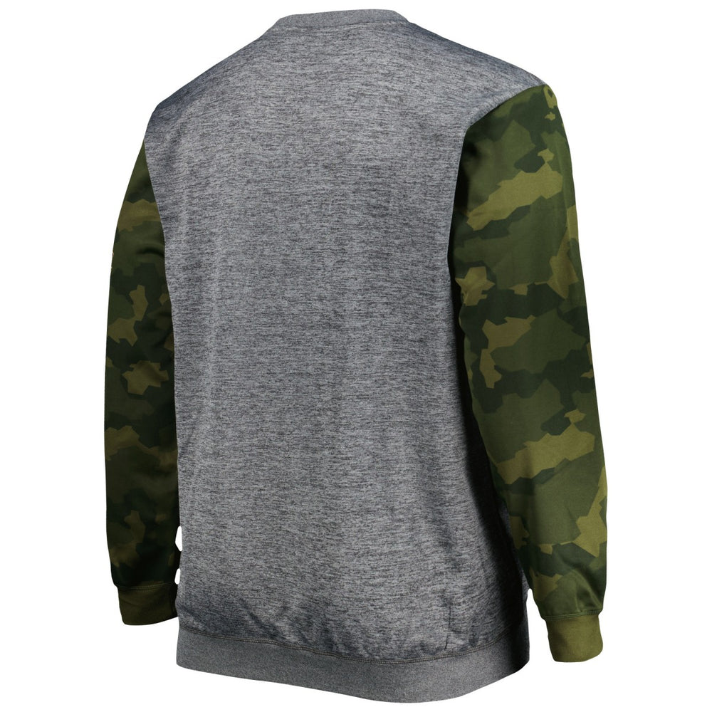 Los Angeles Lakers Big & Tall Camo Stitched Sweatshirt Heather Charcoal | Fanatics Lifestyle