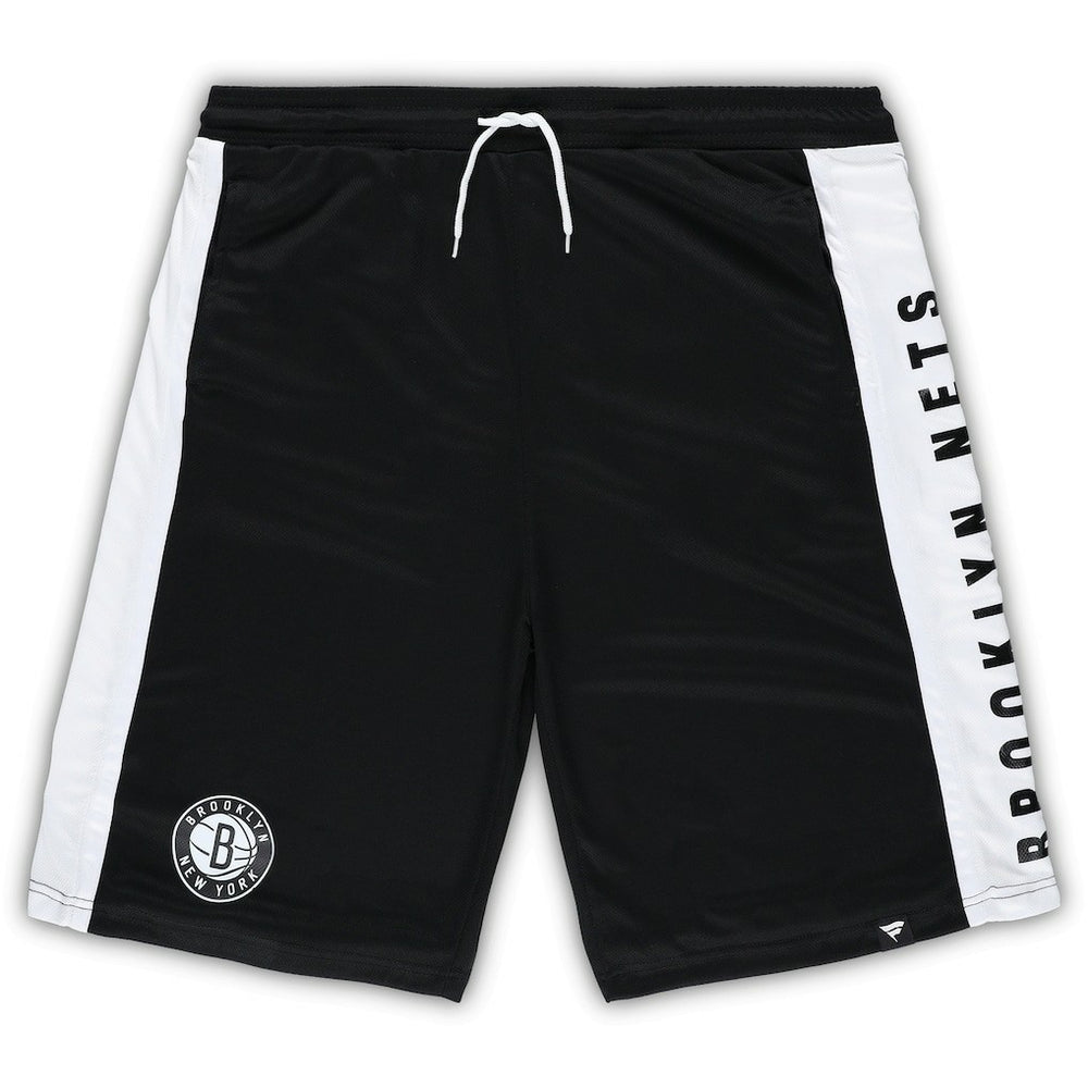 Brooklyn Nets Big & Tall Referee Iconic Mesh Shorts Black | Fanatics discount