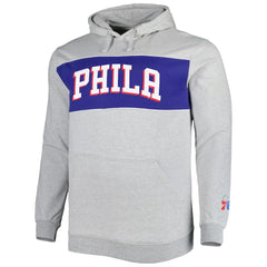Philadelphia 76ers Big & Tall Wordmark Pullover Hoodie Heather Gray | Fanatics Near Me