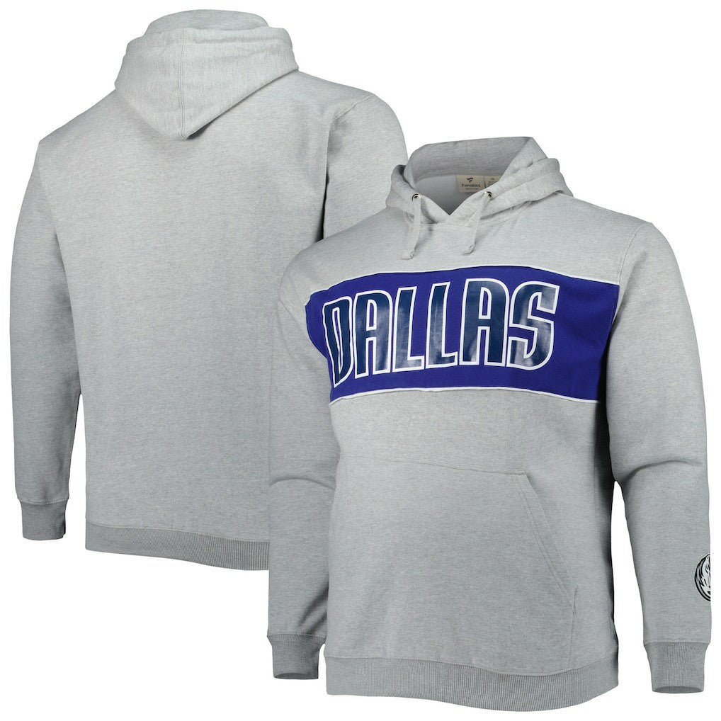 Dallas Mavericks Big & Tall Wordmark Pullover Hoodie for sale Heather Gray | Fanatics outlet