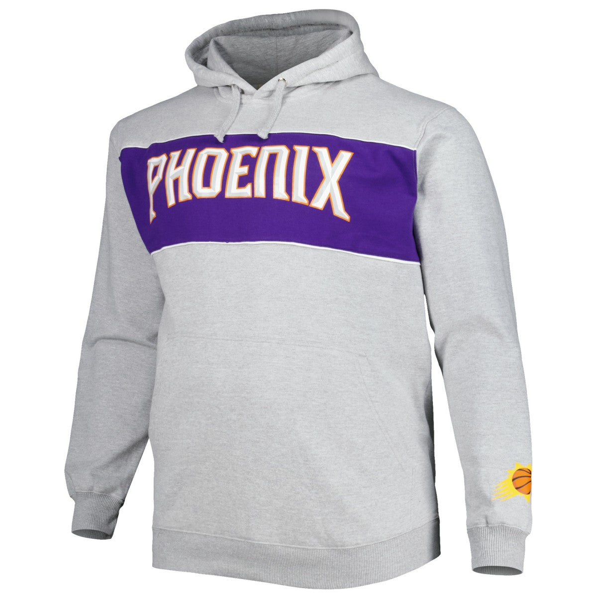 Phoenix Suns Big & Tall Wordmark Pullover Hoodie Heather Gray | Fanatics Near Me