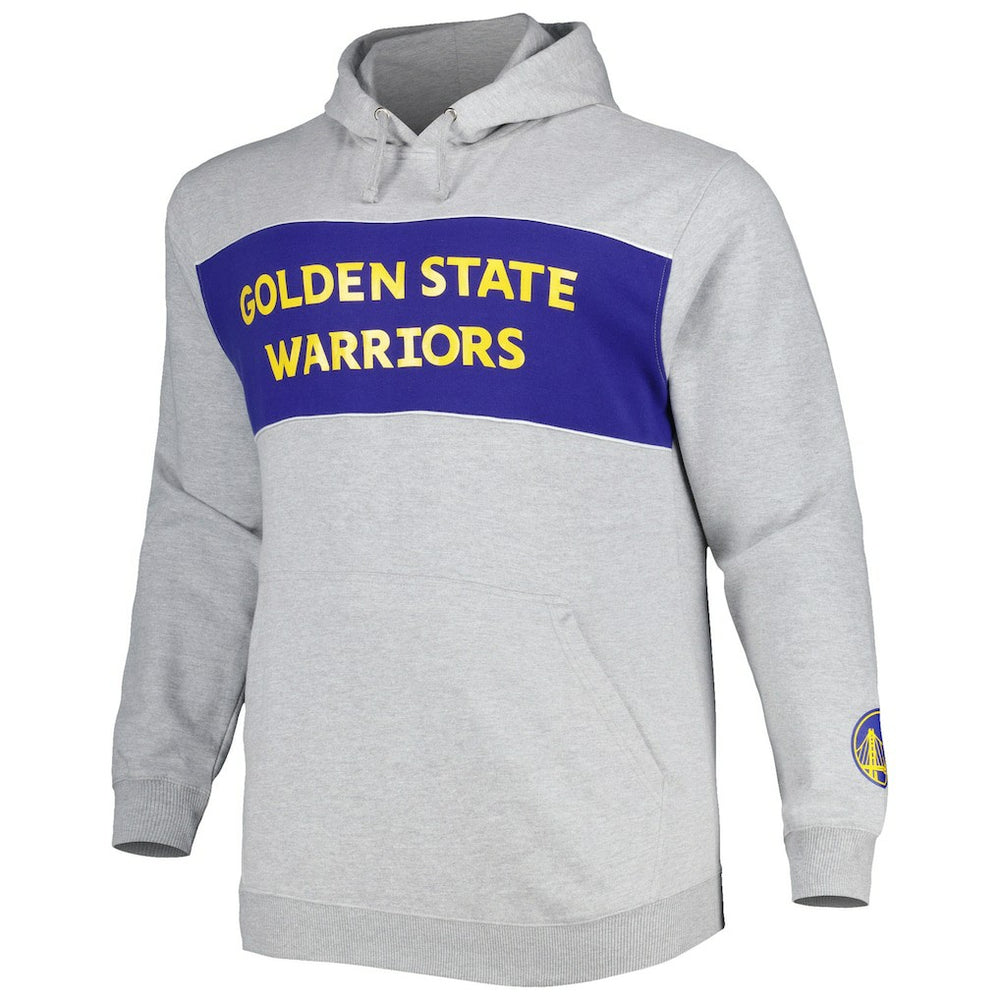 Golden State Warriors Big & Tall Wordmark Pullover Hoodie for sale Heather Gray | Fanatics outlet