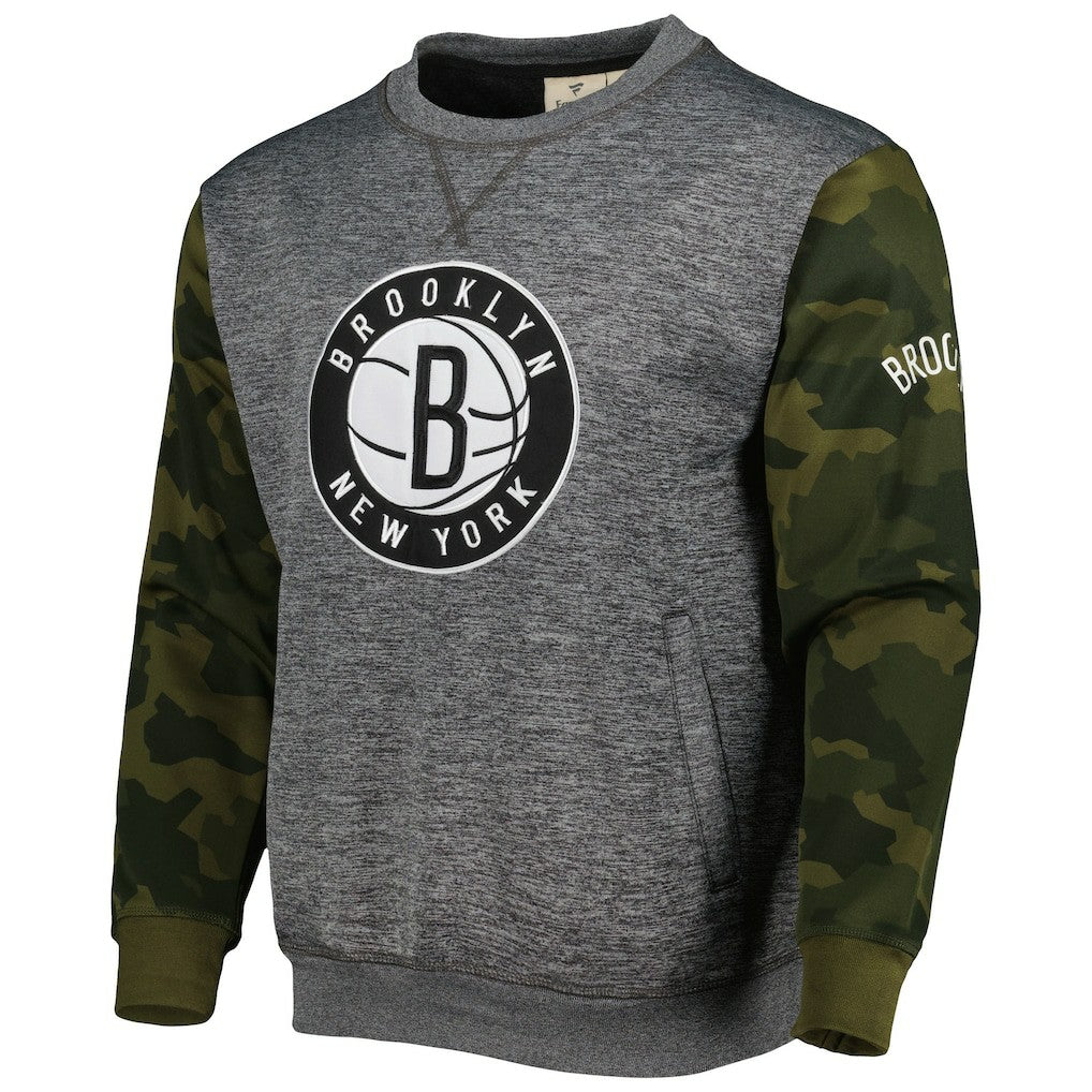 Brooklyn Nets Camo Stitched Sweatshirt Heather Charcoal | Fanatics Near Me