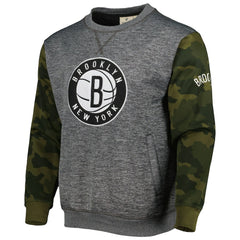 Brooklyn Nets Camo Stitched Sweatshirt Heather Charcoal | Fanatics Near Me
