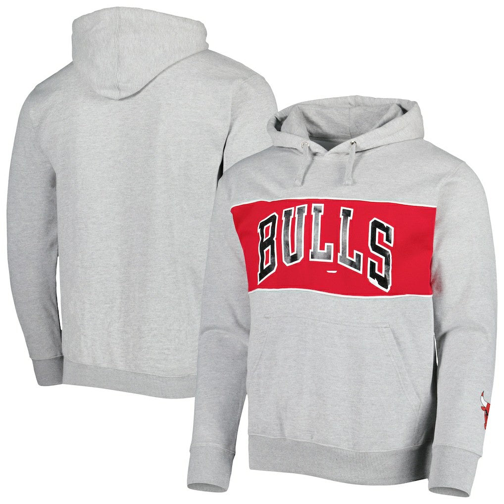 Chicago Bulls Wordmark French Terry Pullover Hoodie Heather Gray | Fanatics outlet